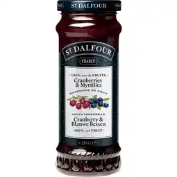 Jumbo St. Dalfour Cranberry en blauwe Bessen vruchtenspread aanbieding