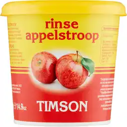Jumbo Timson Rinse Appelstroop 450 g aanbieding