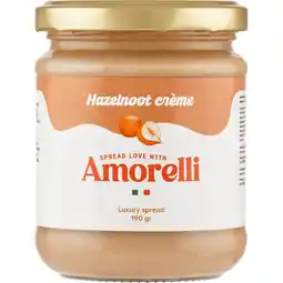 Jumbo Amorelli Hazelnoot Crème 190 g aanbieding