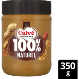 Jumbo Calvé Pindakaas 100% Fijngemalen Pinda's 350 g aanbieding