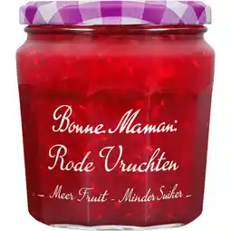 Jumbo Bonne Maman Rode Vruchten Meer Fruit Minder Suiker 335g aanbieding