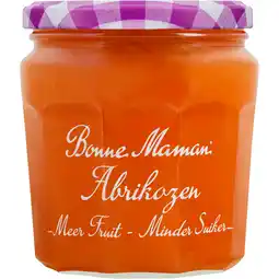 Jumbo Bonne Maman Abrikozen Meer Fruit Minder Suiker 335g aanbieding