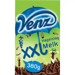 Jumbo venz XXL hagelslag melk 380 g aanbieding