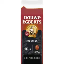 Jumbo Douwe Egberts Espresso Bonen 500 g aanbieding