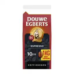Jumbo Douwe Egberts Espresso Bonen Voordeelpak 1000 g aanbieding
