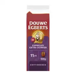 Jumbo Douwe Egberts Espresso Extra Donker Bonen 500 g aanbieding