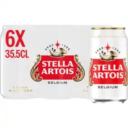 Jumbo Stella Artois Premium Pilsner Bier Blik 6x355ml aanbieding