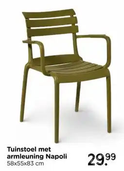 Xenos Tuinstoel met armleuning Napoli aanbieding