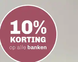 Trendhopper 10% korting op alle banken! [link] aanbieding