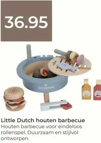 Prenatal Little Dutch houten barbecue . aanbieding