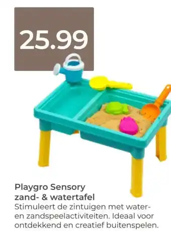 Prenatal Playgro Sensory zand- & watertafel aanbieding