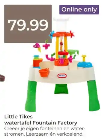 Prenatal Little Tikes watertafel Fountain Factory aanbieding