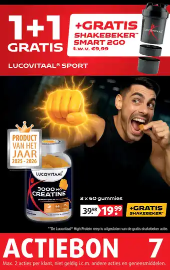 Lucovitaal 3000 mg CREATINE aanbieding
