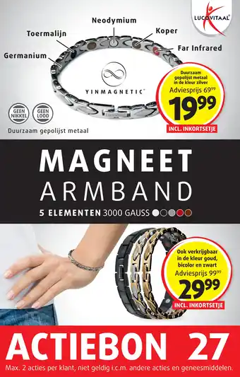 Lucovitaal MAGNEET ARMBAND aanbieding