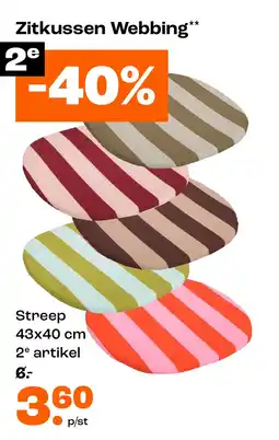 Kwantum Bekijk zitkussen Webbing[link] aanbieding