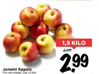 Vomar Voordeelmarkt Junami appels 1,5 kilo aanbieding