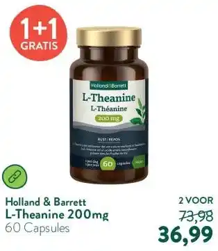 Holland & Barrett L-Theanine 200mg aanbieding