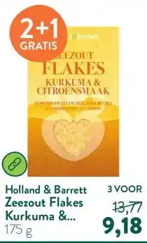 Holland & Barrett Zeezout Flakes Kurkuma & Citroen - 175g aanbieding
