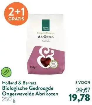 Holland & Barrett Biologische Gedroogde Ongezwavelde Abrikozen aanbieding