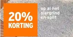 GAMMA Op al het siergrind en split aanbieding