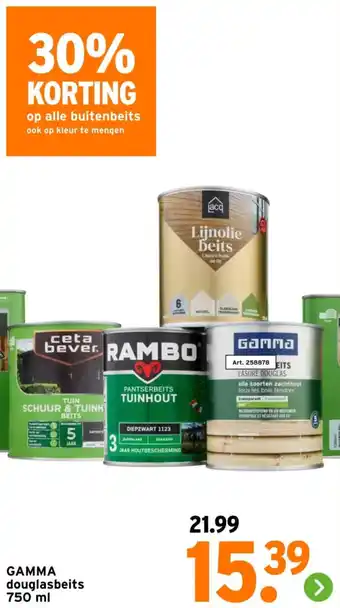 GAMMA GAMMA douglasbeits aanbieding