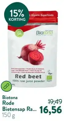 Holland & Barrett Rode Bietensap Raw Poeder BIO aanbieding