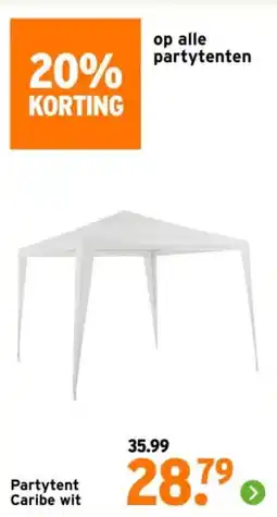 GAMMA Partytent Caribe wit aanbieding