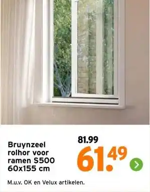 GAMMA Bruynzeel rolhor voor ramen S500 aanbieding