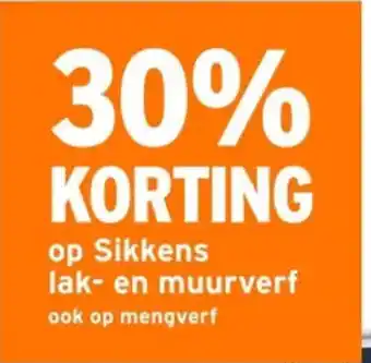 GAMMA Sikkens lak en muurverf aanbieding