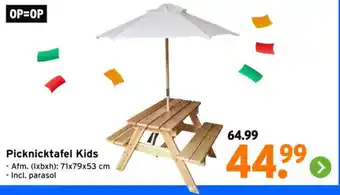 GAMMA Picknicktafel Kids aanbieding