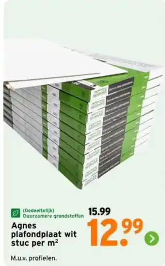 GAMMA Agnes plafondplaat wit stuc aanbieding