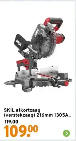 GAMMA SKIL afkortzaag verstekzaag 216mm 1305AA 1600W inclusief snelklem aanbieding