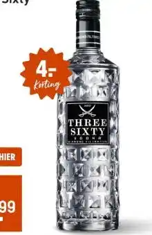 Gall & Gall Three Sixty Vodka 70CL aanbieding