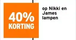 GAMMA Nikki en James lampen aanbieding