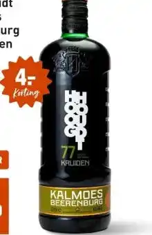 Gall & Gall Hooghoudt Kalmoes Beerenburg 77 kruiden 100CL aanbieding