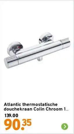 GAMMA Atlantic thermostatische douchekraan Colin Chroom aanbieding