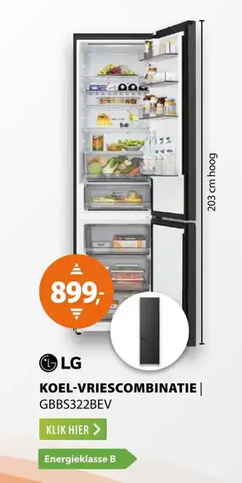 Expert LG GBBS322BEV Zwart aanbieding