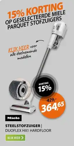 Expert Miele Duoflex HX1 Hardfloor Wit aanbieding
