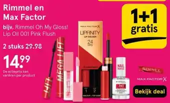 Etos Rimmel en Max Factor aanbieding