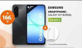 Expert Samsung Galaxy A17 128GB 4G + Clear Case aanbieding