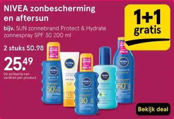 Etos NIVEA zonbescherming en aftersun aanbieding