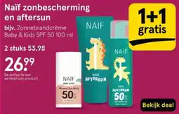 Etos Naïf zonbescherming en aftersun aanbieding