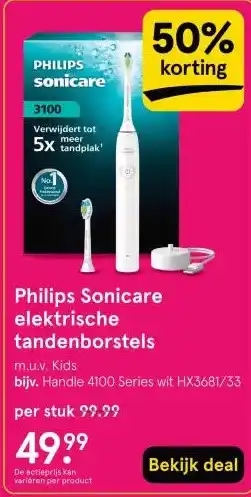 Etos Philips Sonicare elektrische tandenborstels aanbieding