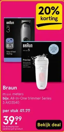 Etos Braun aanbieding
