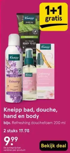 Etos Kneipp bad, douche, hand en body aanbieding