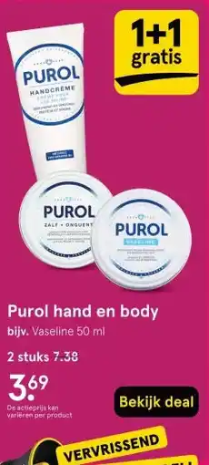 Etos Purol hand en body aanbieding