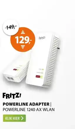 Expert AVM FRITZ!Powerline 1240 AX WLAN aanbieding