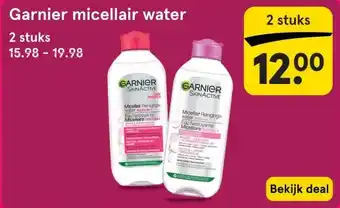 Etos Garnier micellair water aanbieding