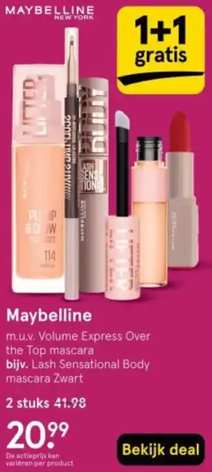 Etos Maybelline aanbieding