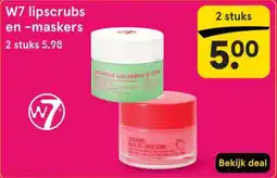 Etos W7 lipscrubs en maskers aanbieding